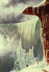Cascate del Niagara in inverno